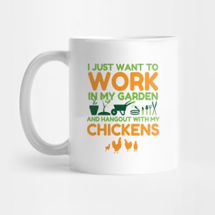 'I Just Want To Work In My Garden' Gardening Gift Mug